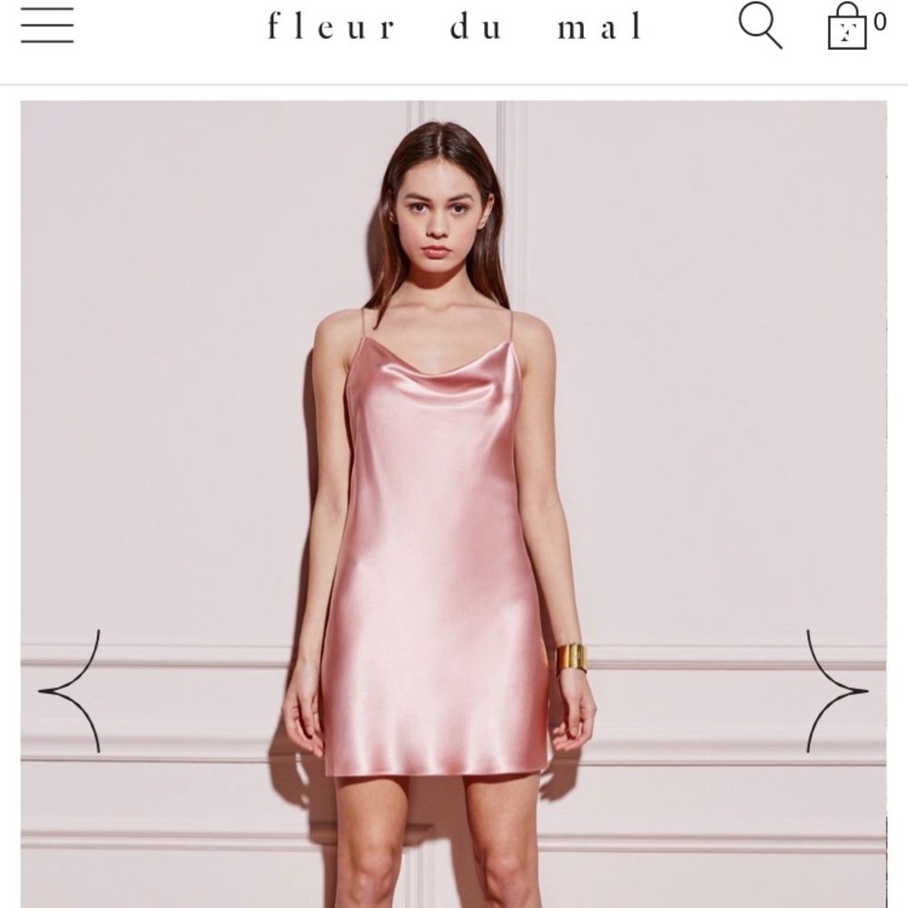 Fleur du mal silk dress
